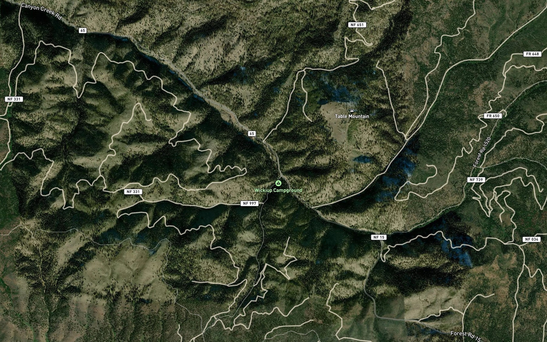 Satellite map of the Betum Spring