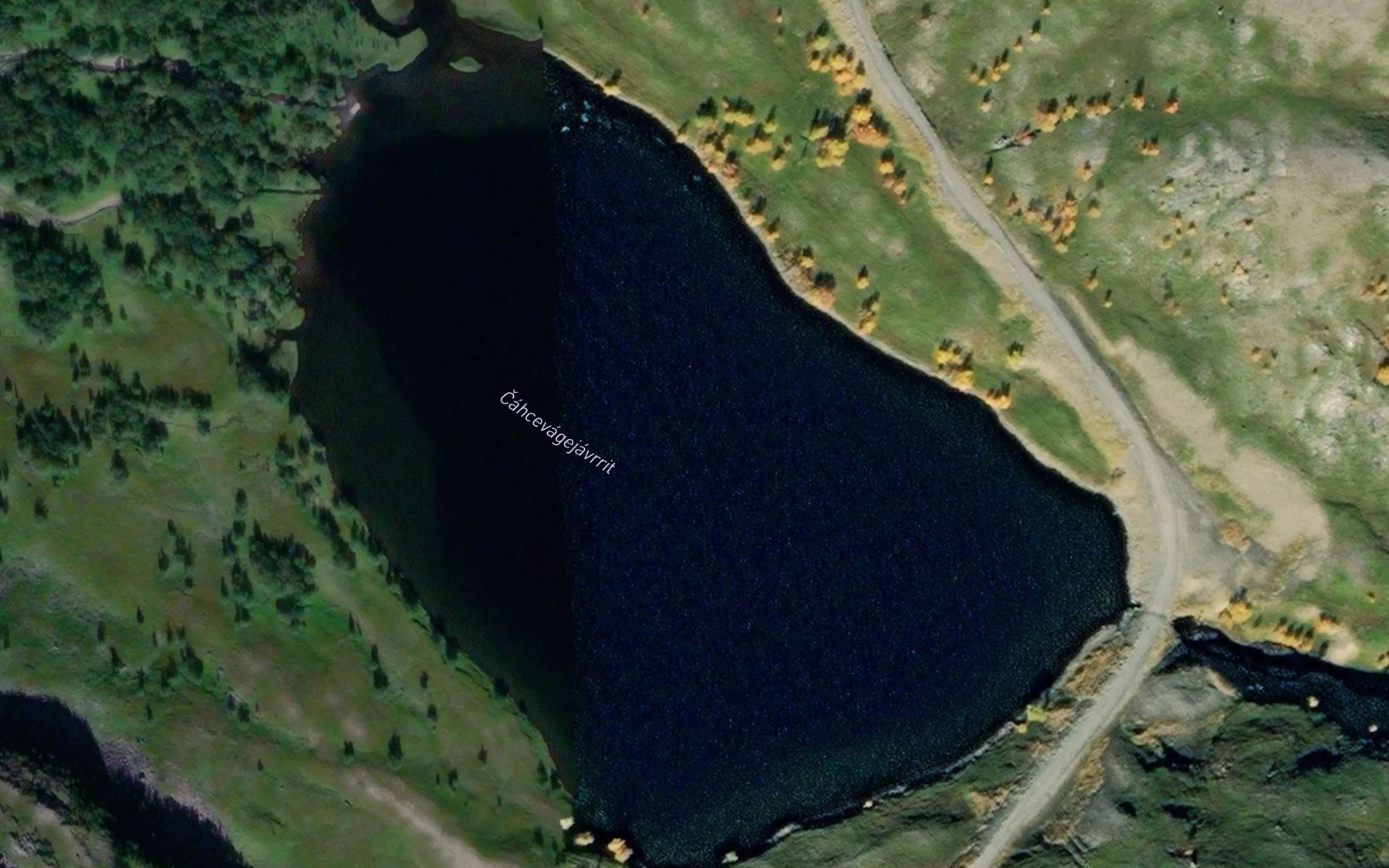 Satellite map of the Caccevagejavrit