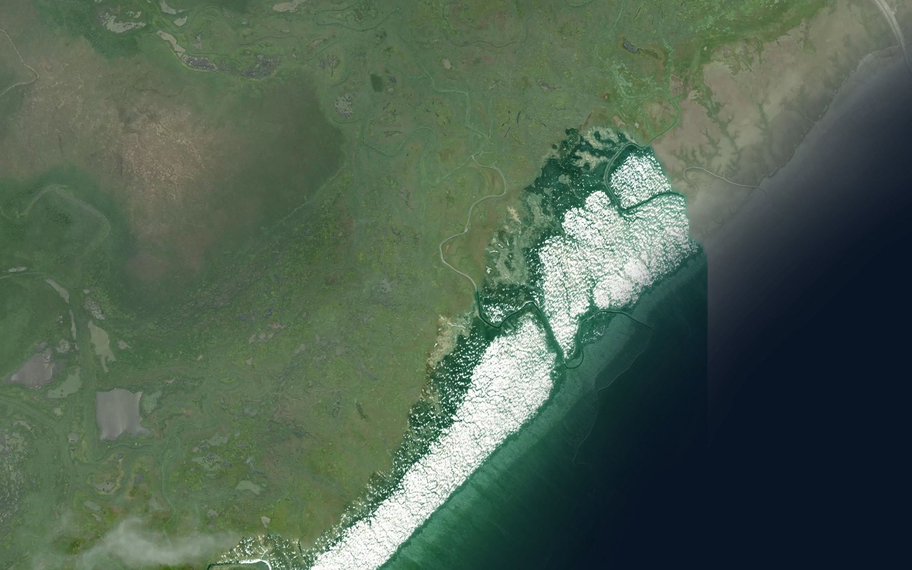 Satellite map of the Cottonwood Slough