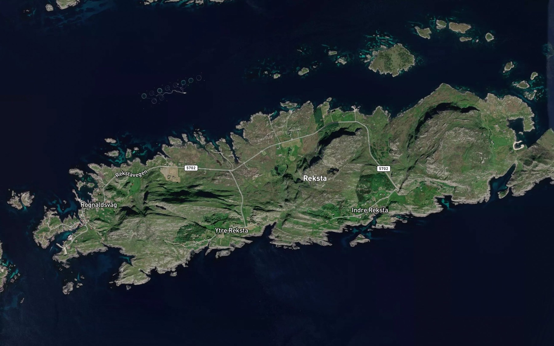 Satellite map of the Vatnet