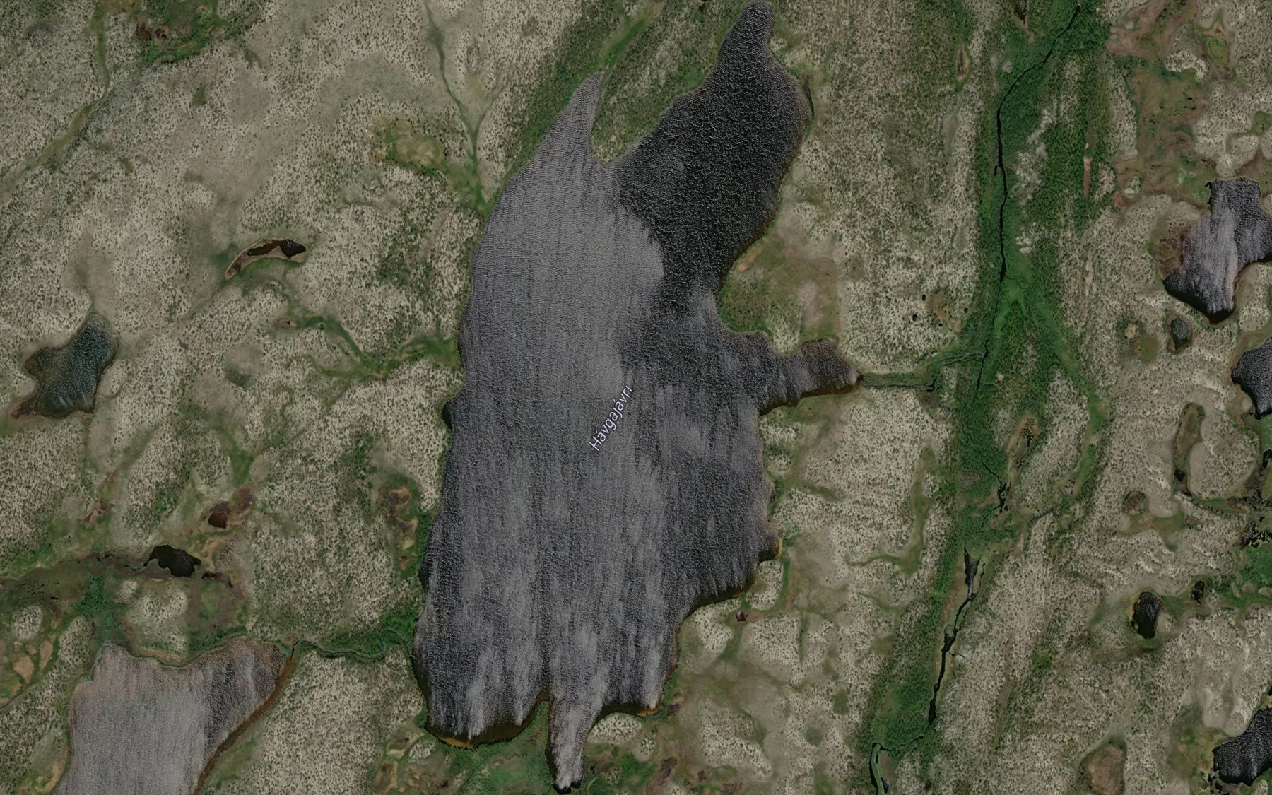 Satellite map of the Havgajavri