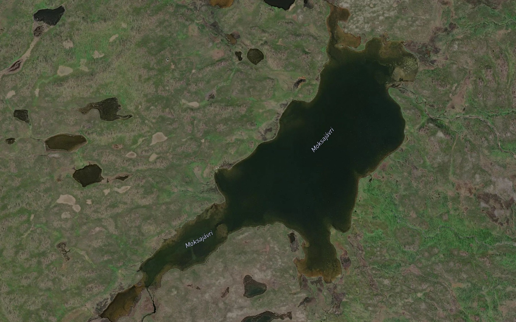 Satellite map of the Maksajavri