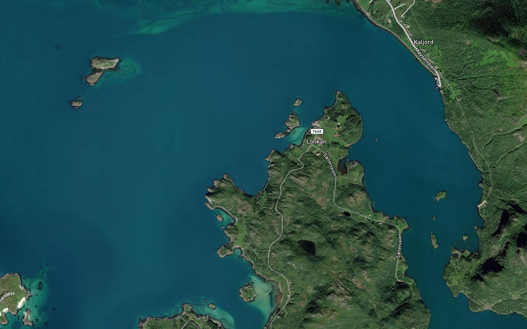 Satellite map of the Rundsteinvika