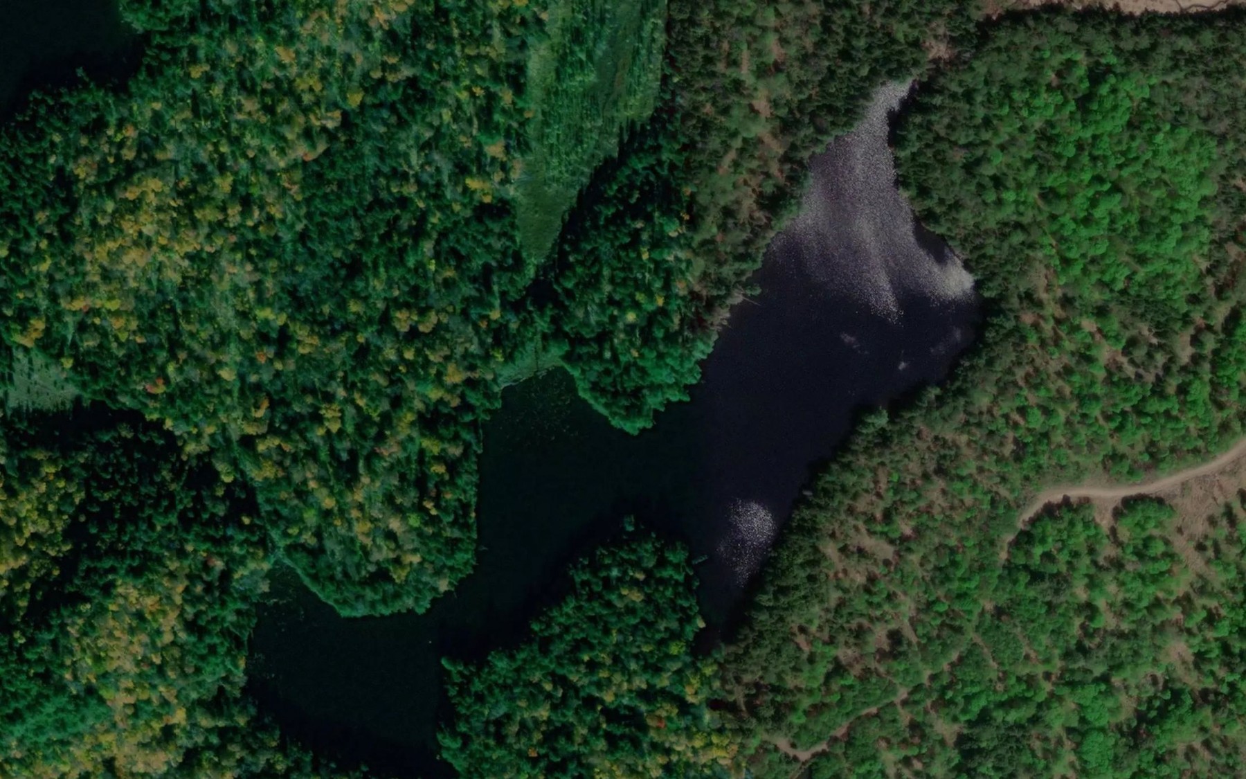 Satellite map of the Lac Sullivan