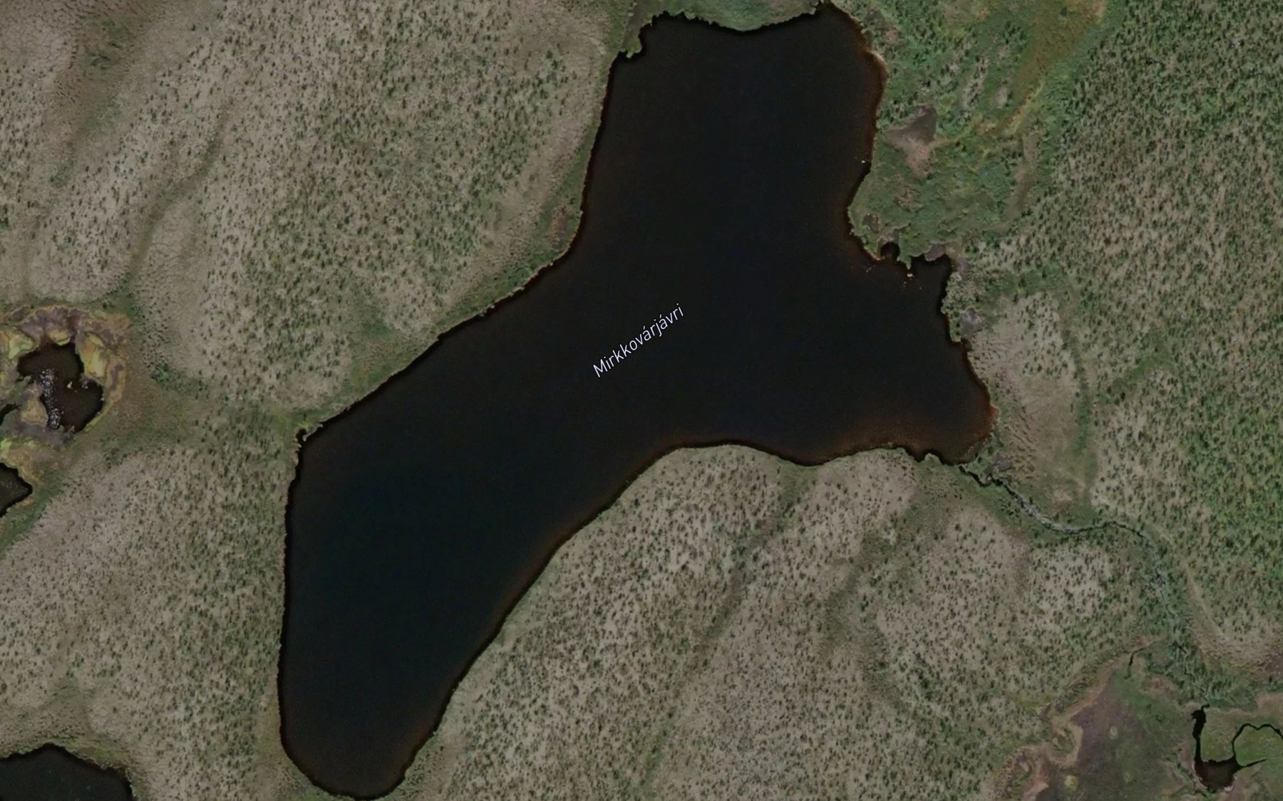 Satellite map of the Mirkuvarjavri