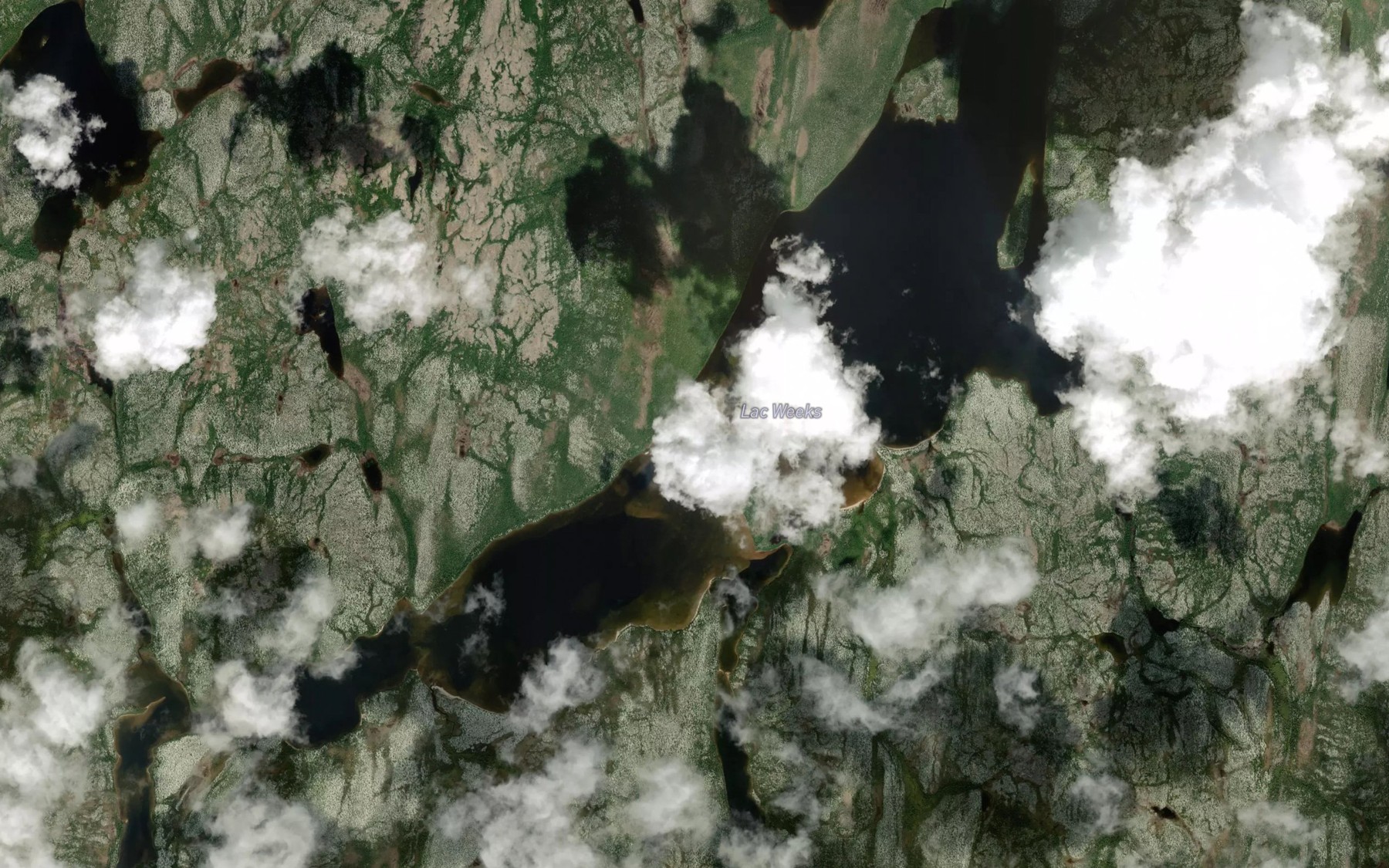 Satellite map of the Lac Weeks