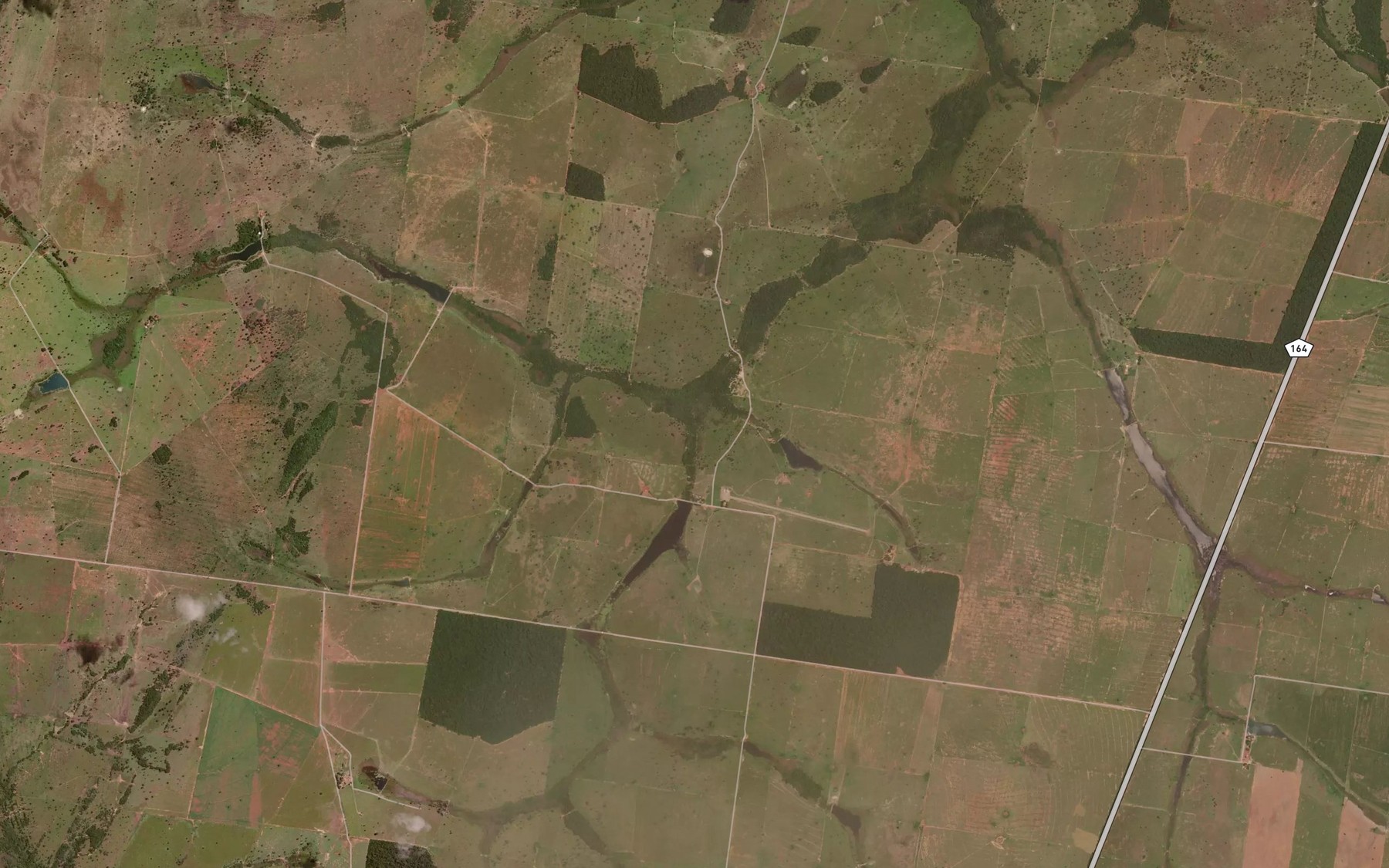 Satellite map of the Corrego Bacuri