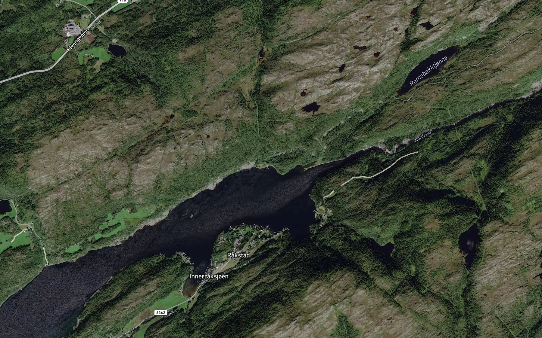 Satellite map of the Pettersvikbukta