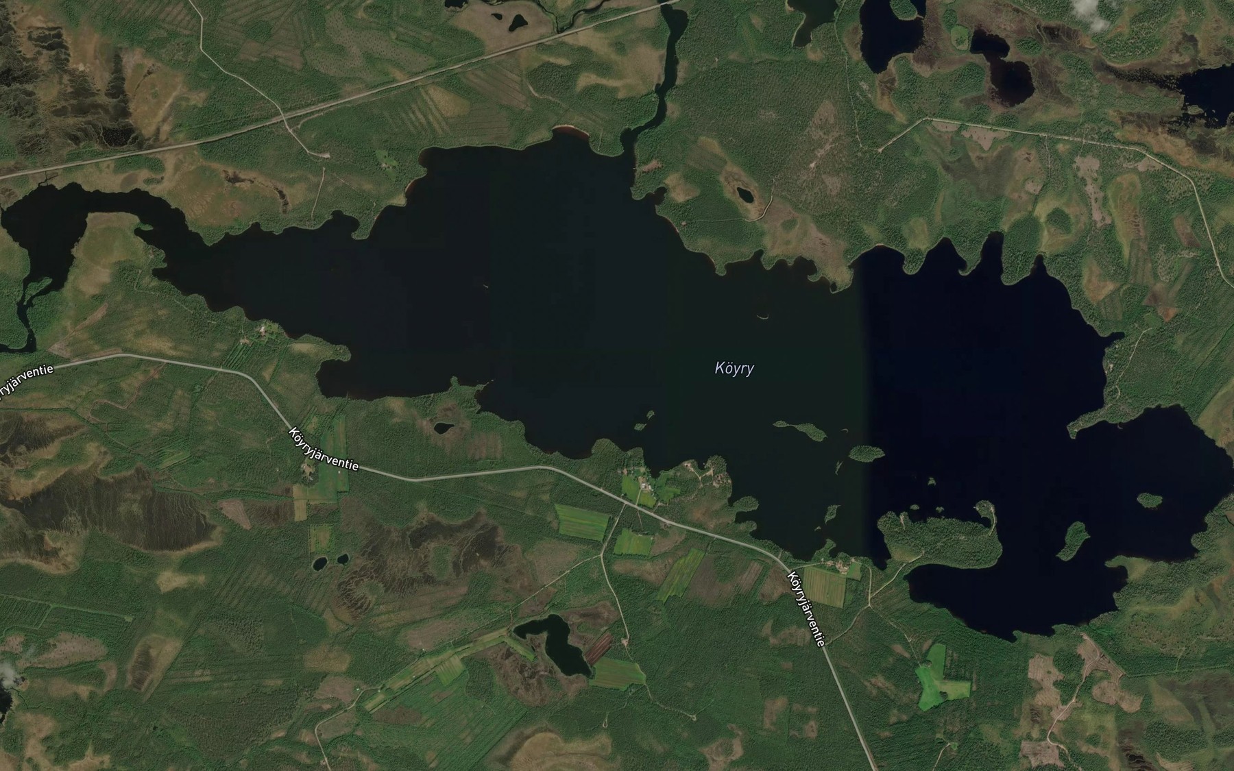 Satellite map of the Koyryjarvi