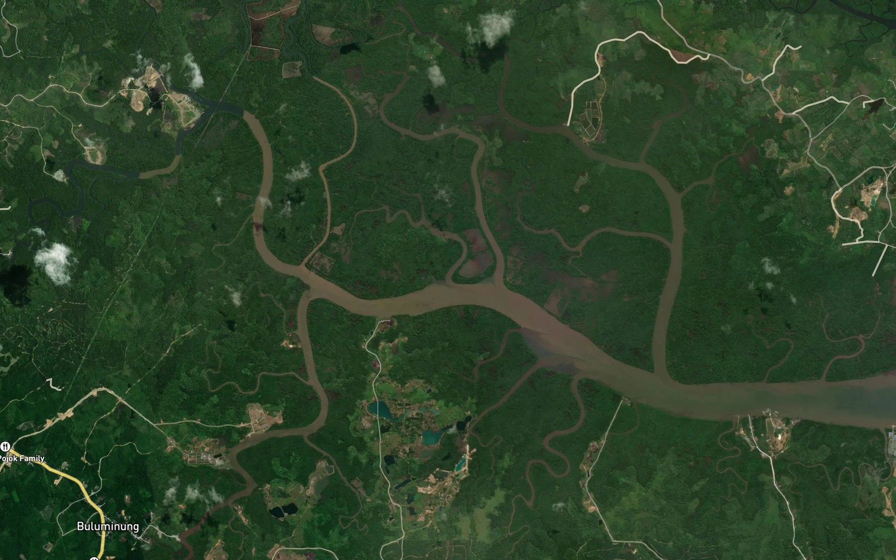 Satellite map of the Sungai Dusan Kecil