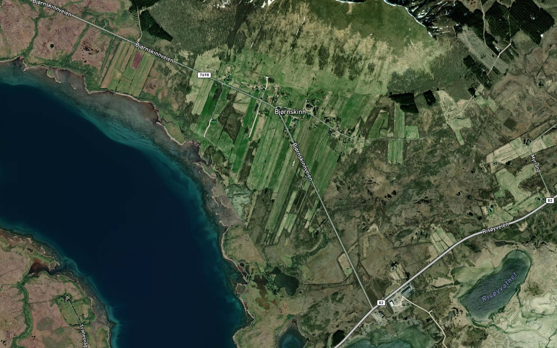 Satellite map of the Nordgardsbekken