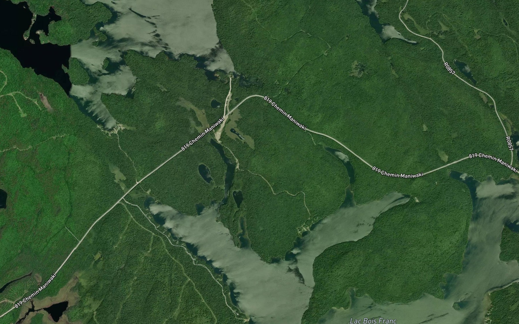 Satellite map of the Baie de l'Esker