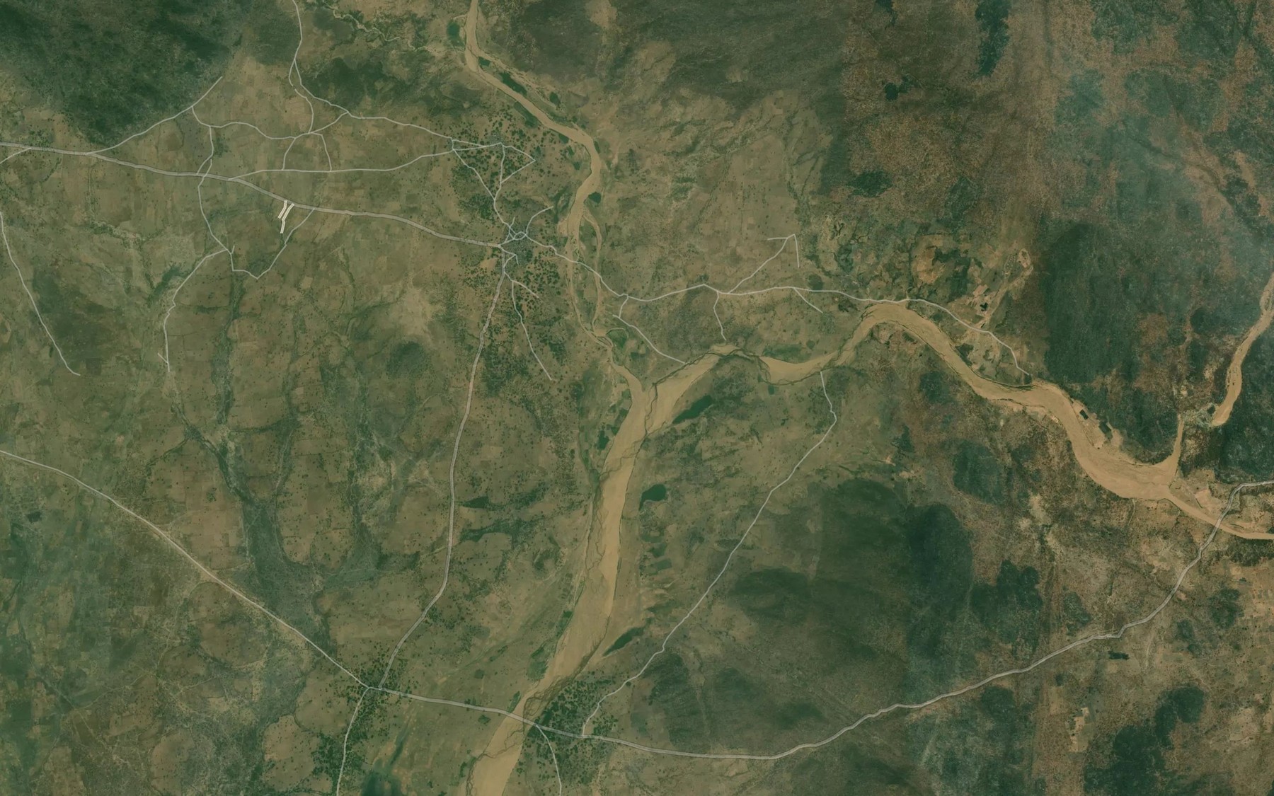 Satellite map of the Mayo Sanganare