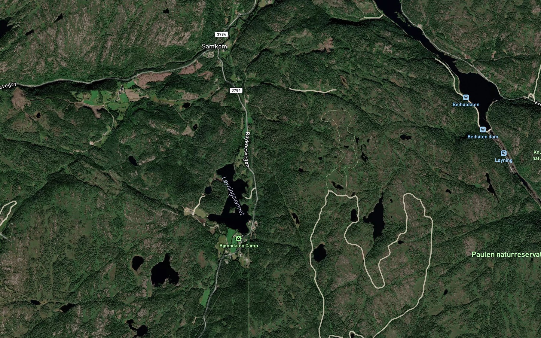 Satellite map of the Grastjonn