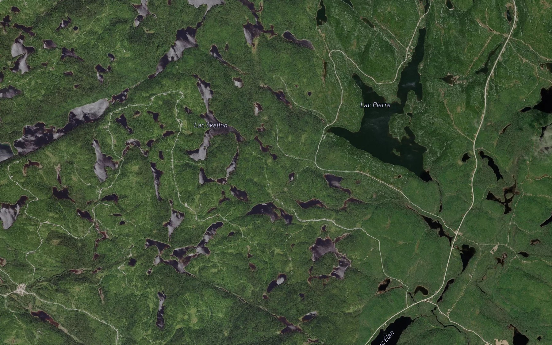 Satellite map of the Lac du Puceron