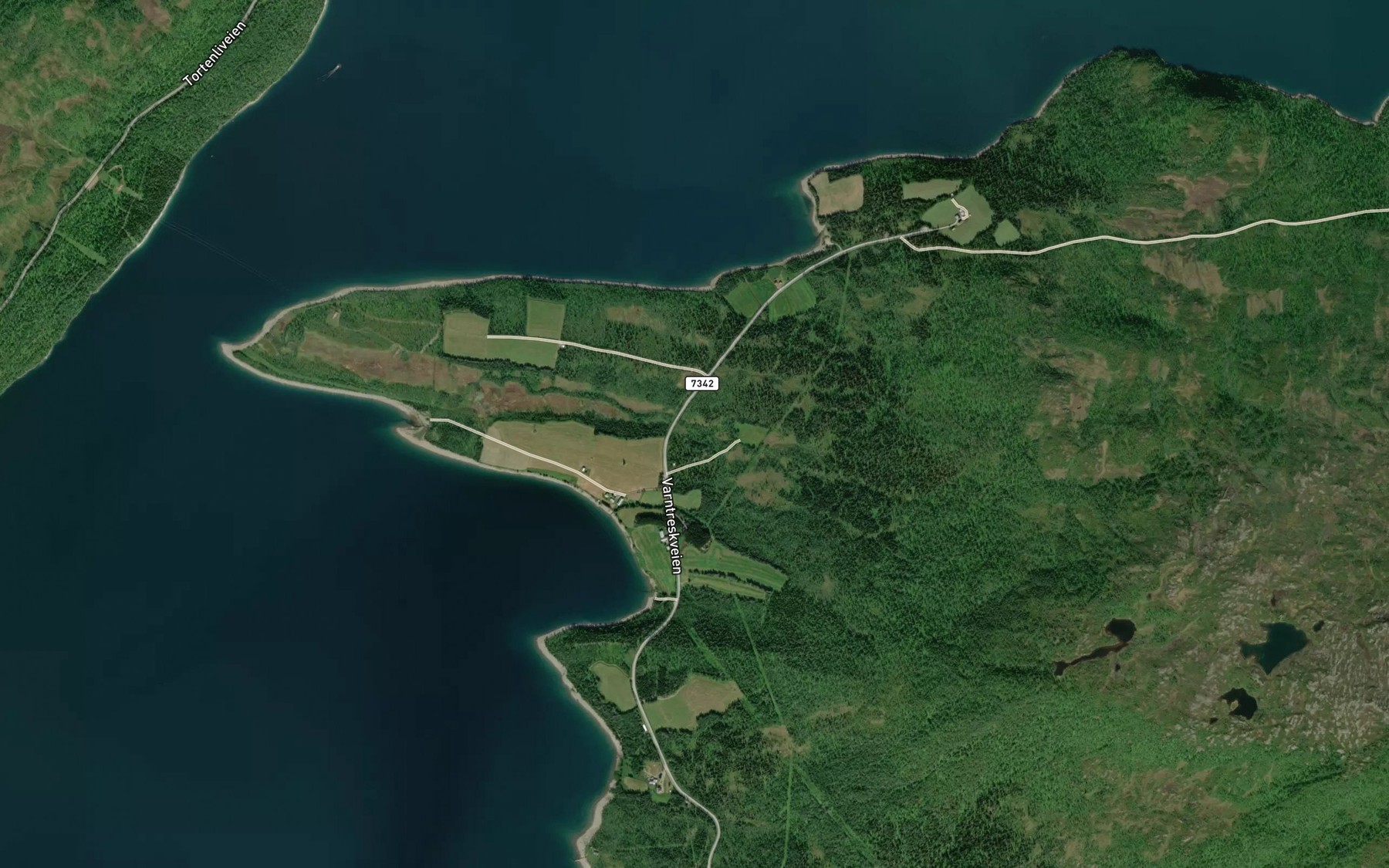 Satellite map of the Hjartfjellnesbekken