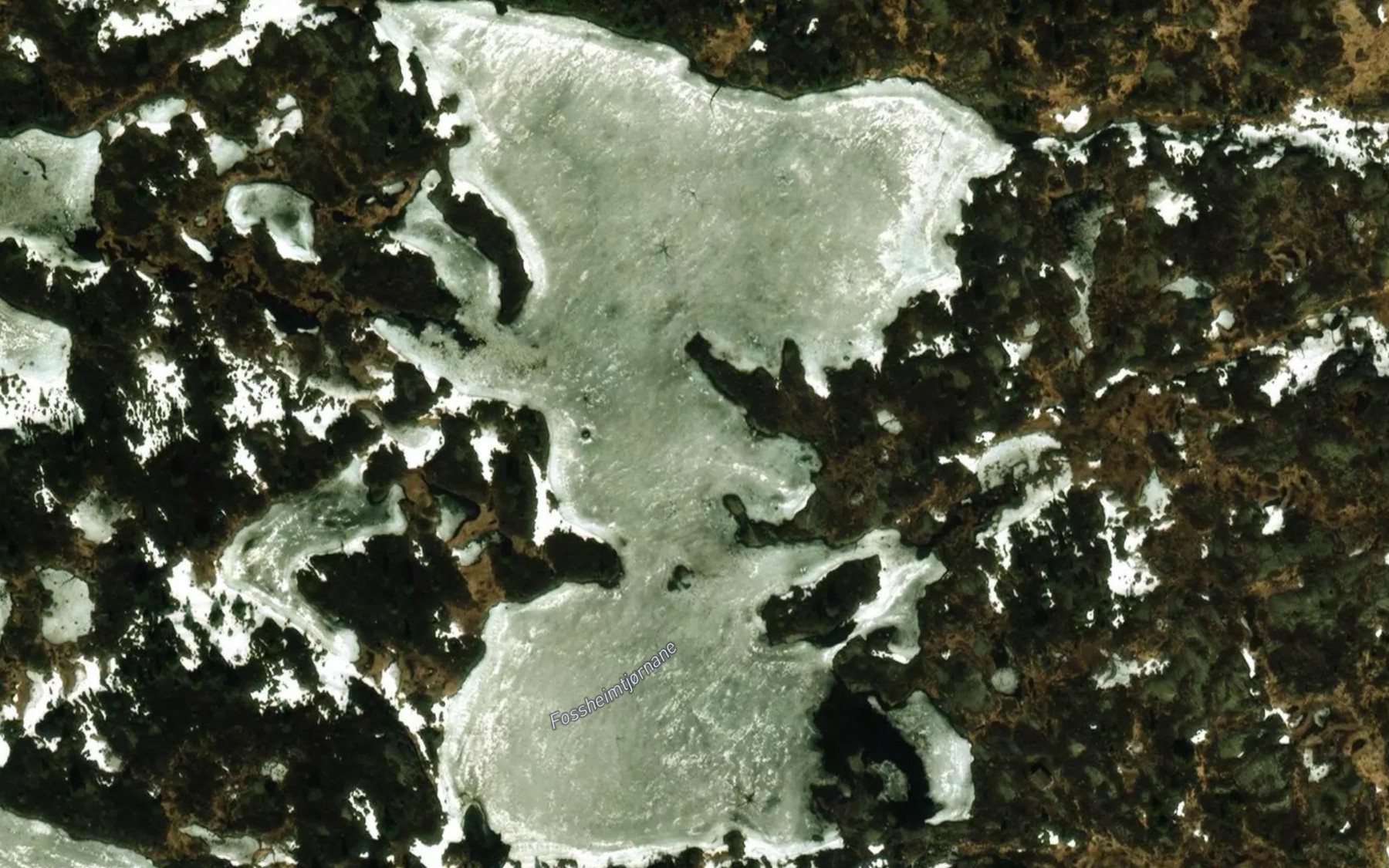 Satellite map of the Fossheimtjornane