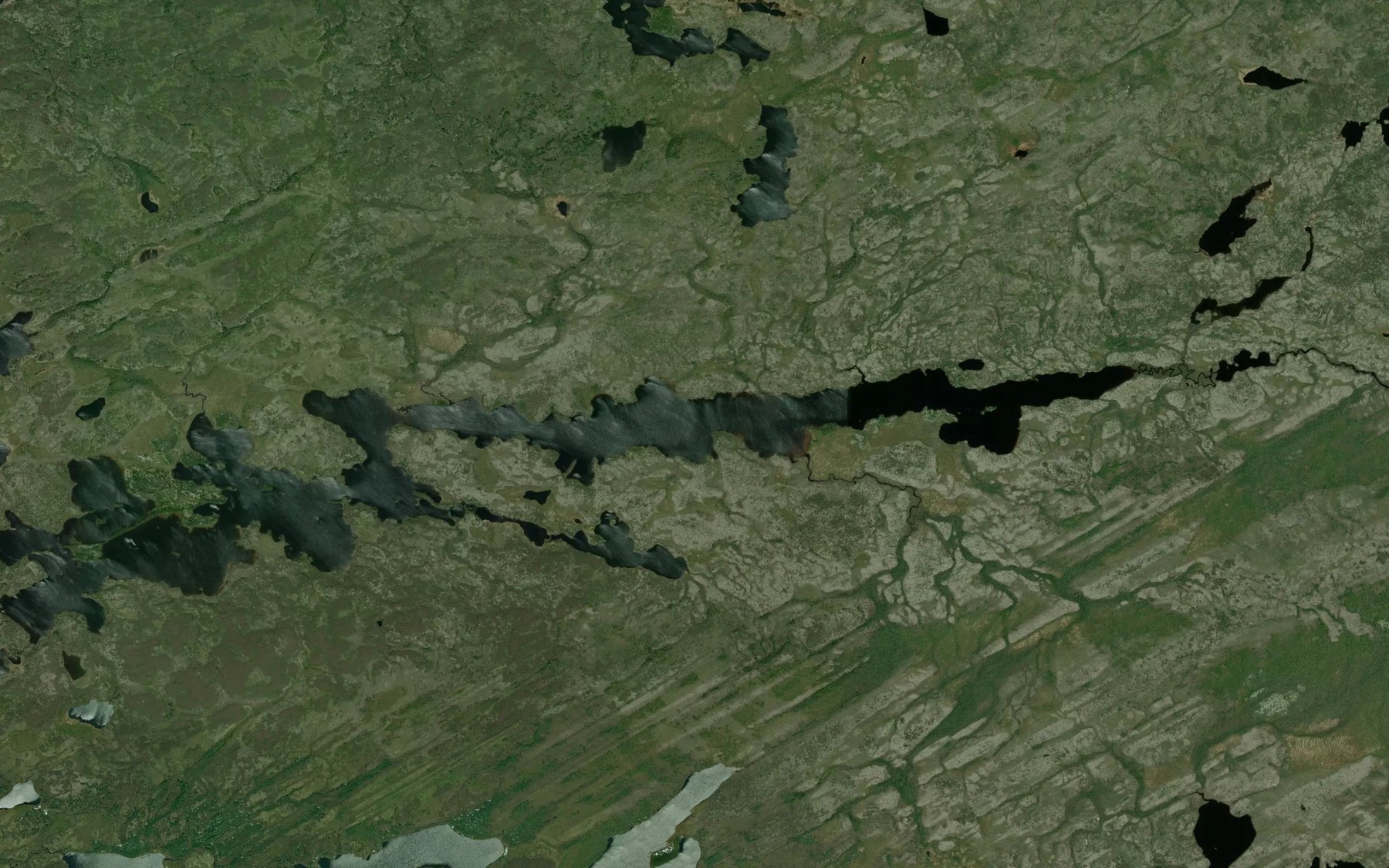 Satellite map of the Lac Kachinukamach