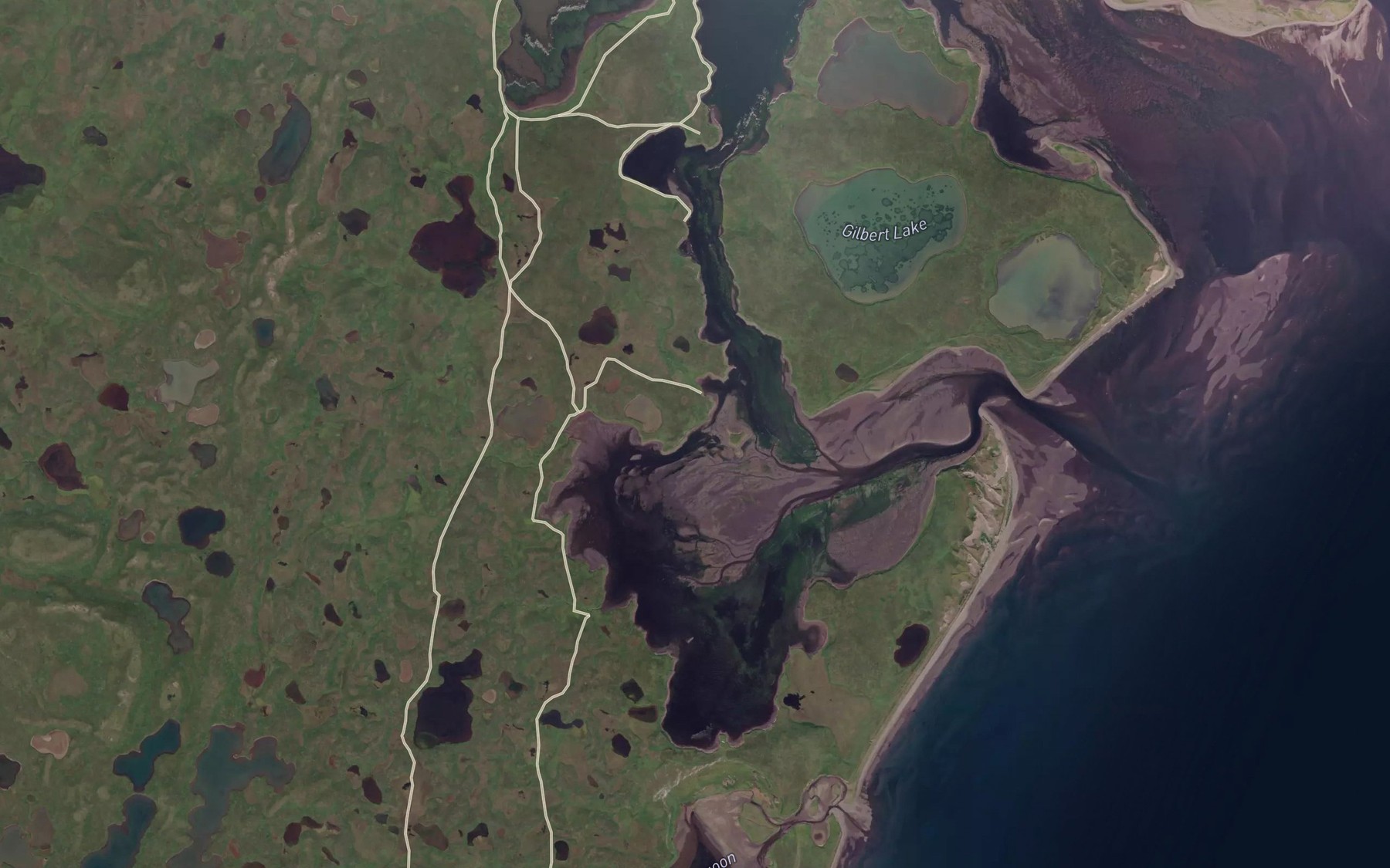 Satellite map of the Middle Lagoon