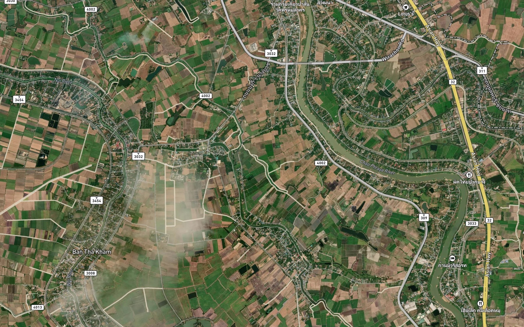 Satellite map of the Khlong Bang Khun Thi