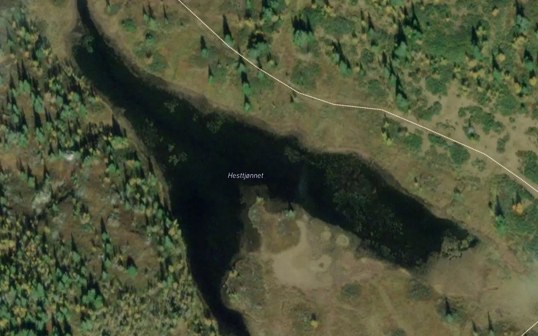 Satellite map of the Hesttjornet