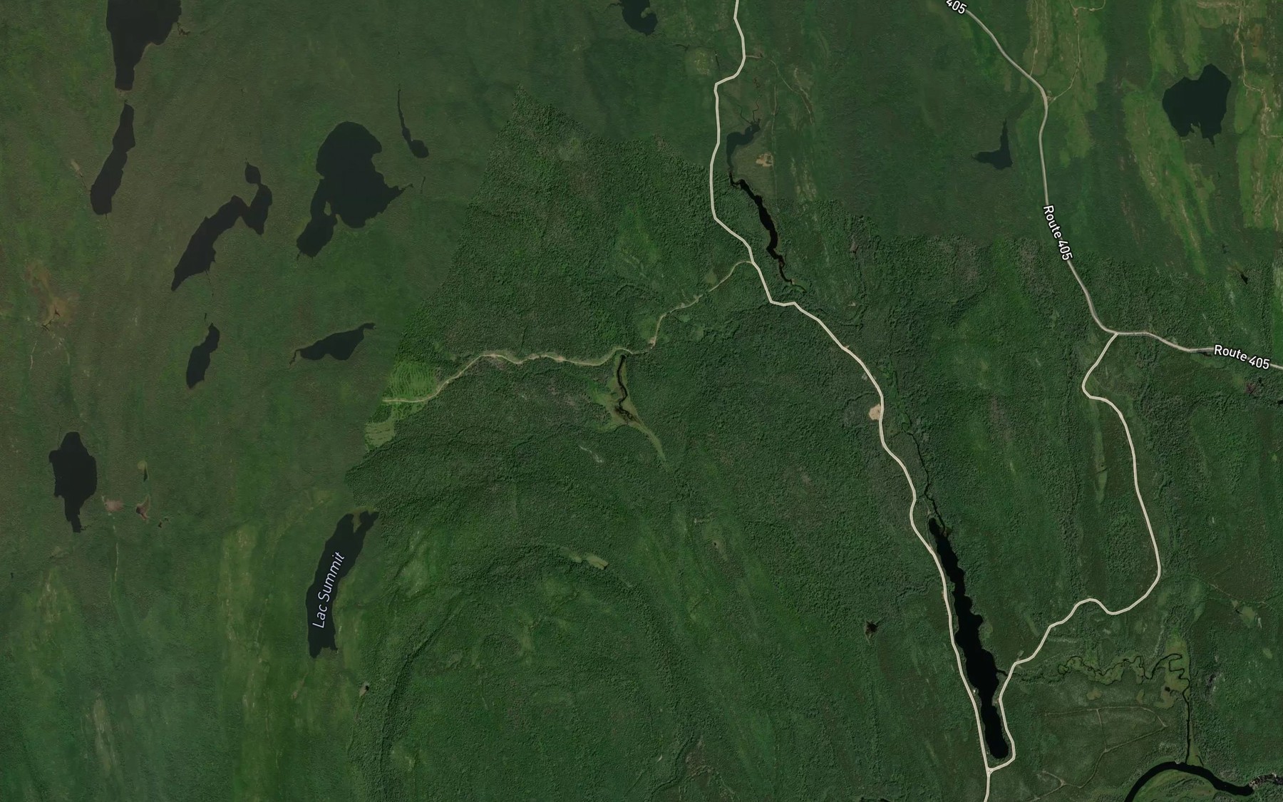 Satellite map of the Lac Kapiokanetaniok