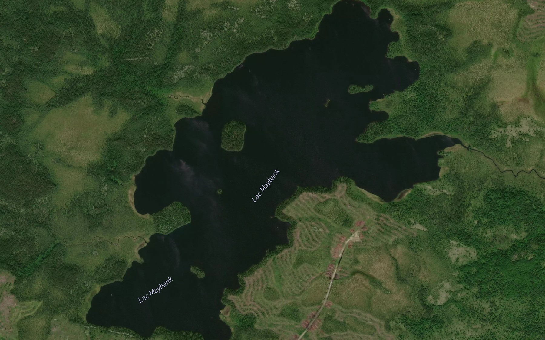 Satellite map of the Lac Maybank