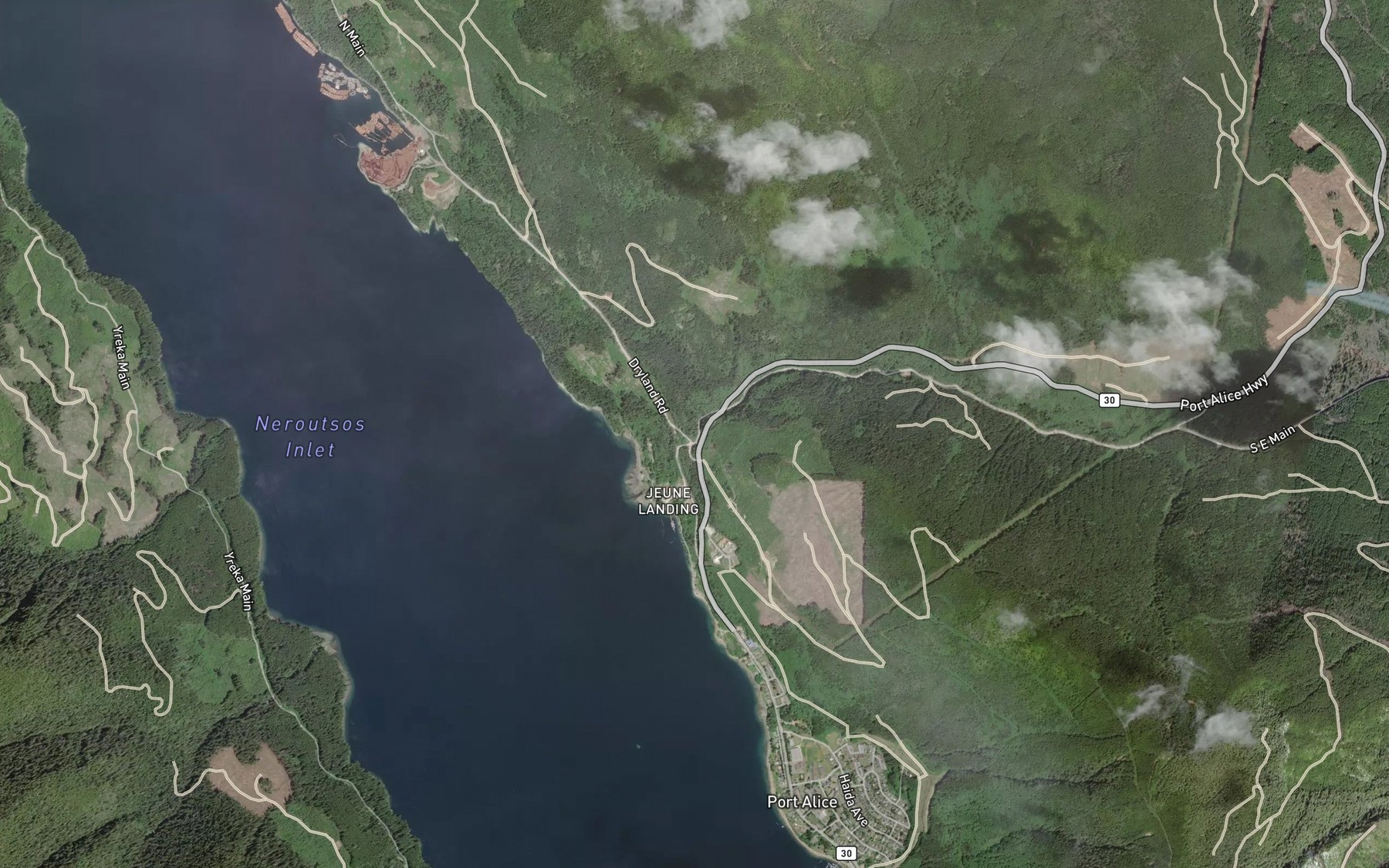 Satellite map of the Nequiltpaalis Creek