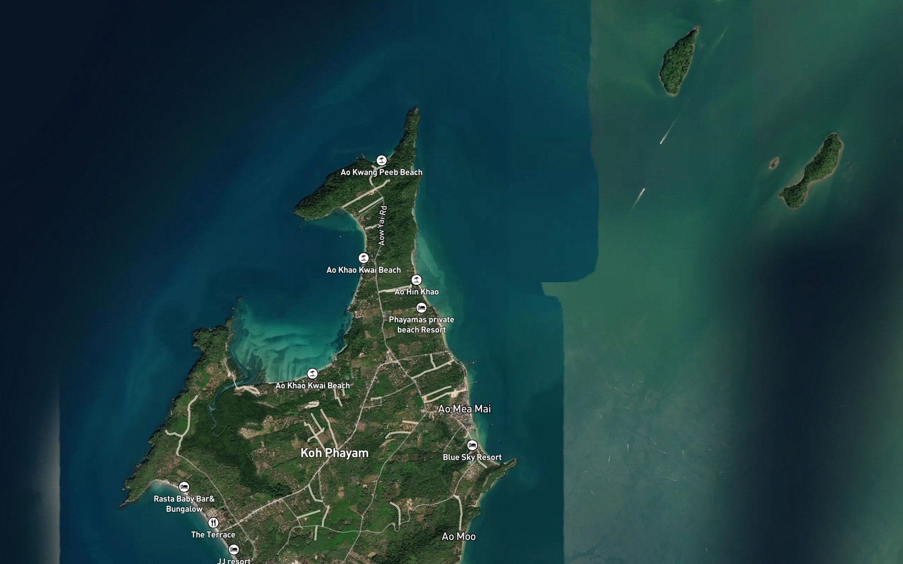 Satellite map of the Ao Hin Khao
