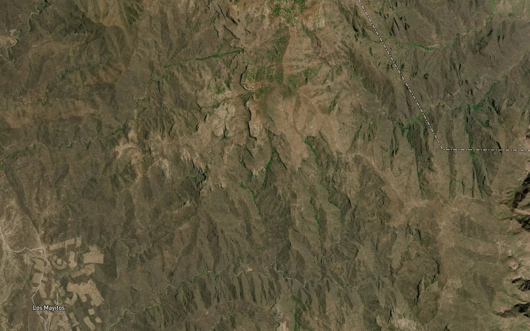 Satellite map of the Canada El Tigre