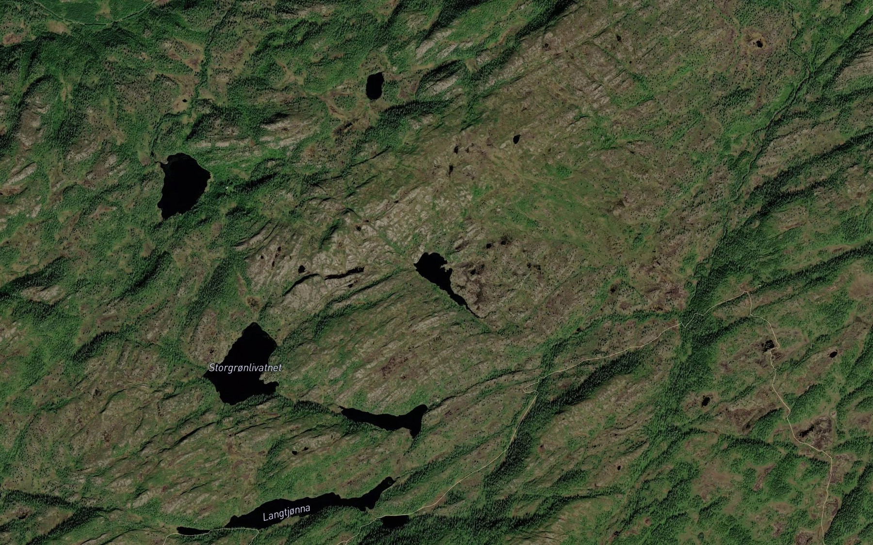 Satellite map of the Gronlitjorna