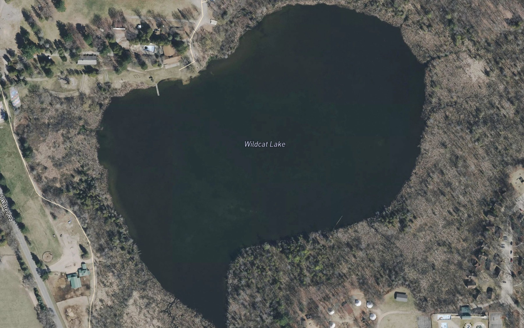 Satellite map of the Wildcat Lake