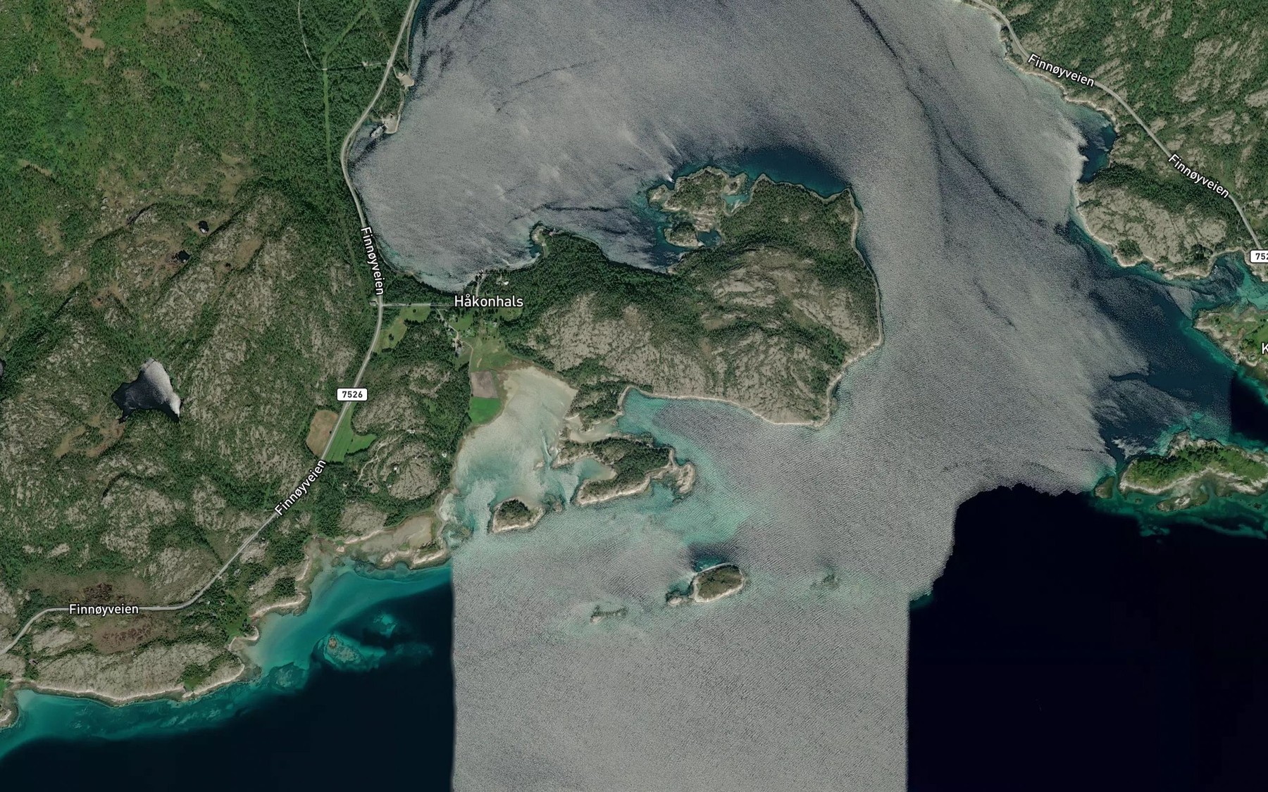 Satellite map of the Finnvika