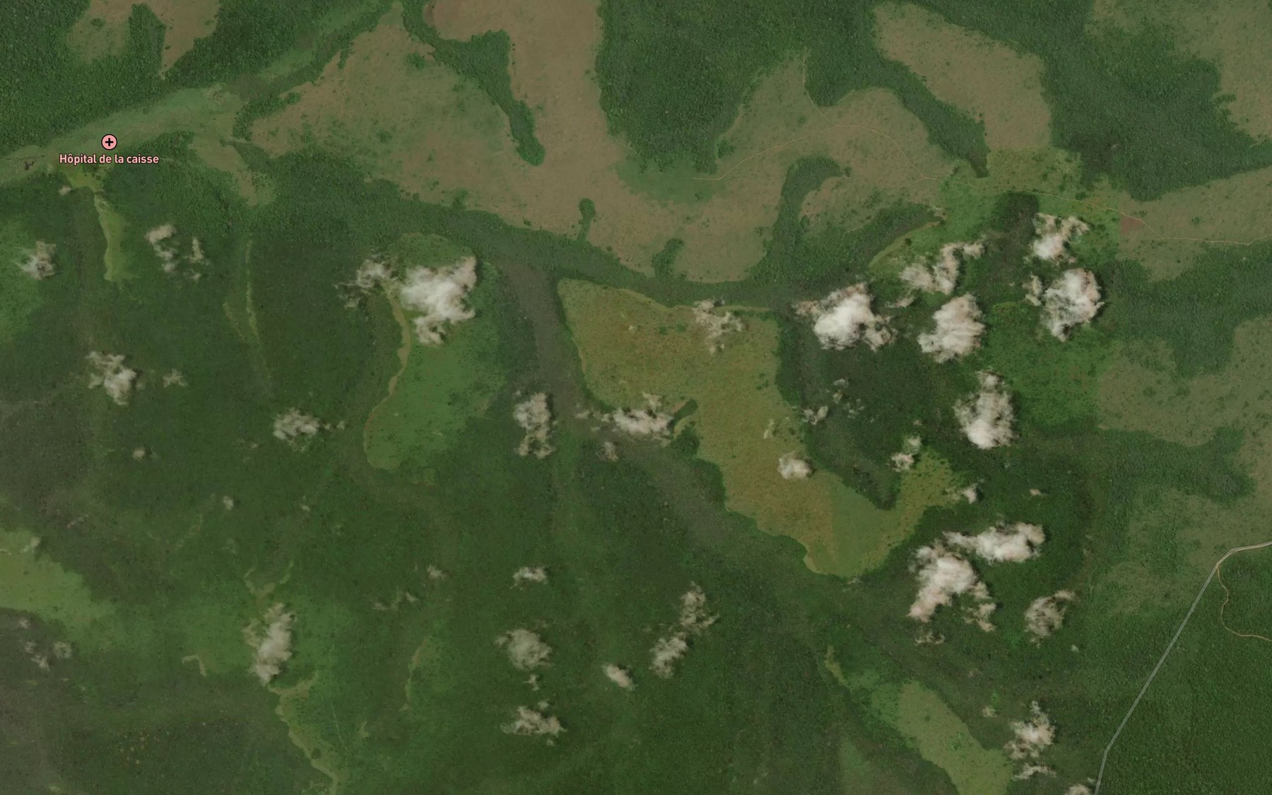 Satellite map of the Kaname