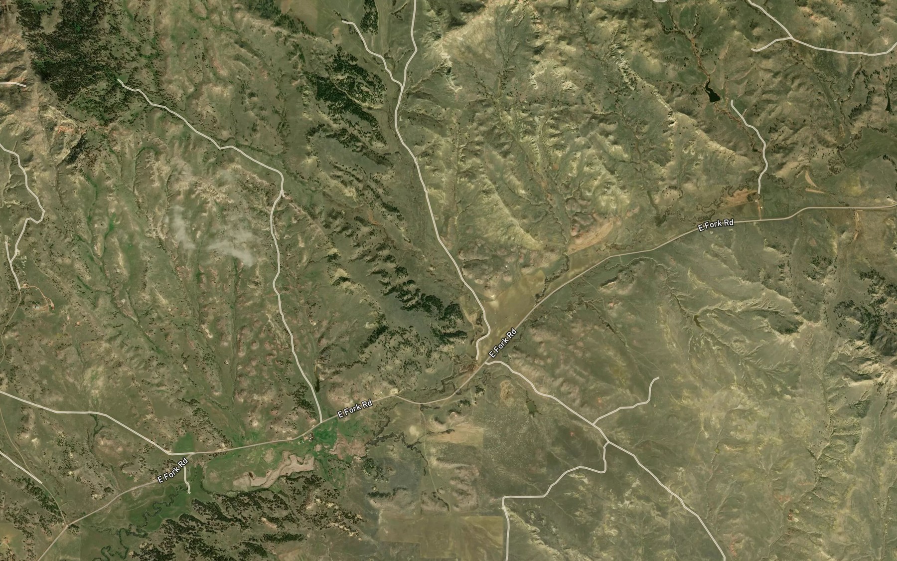 Satellite map of the West Branch Daily Creek