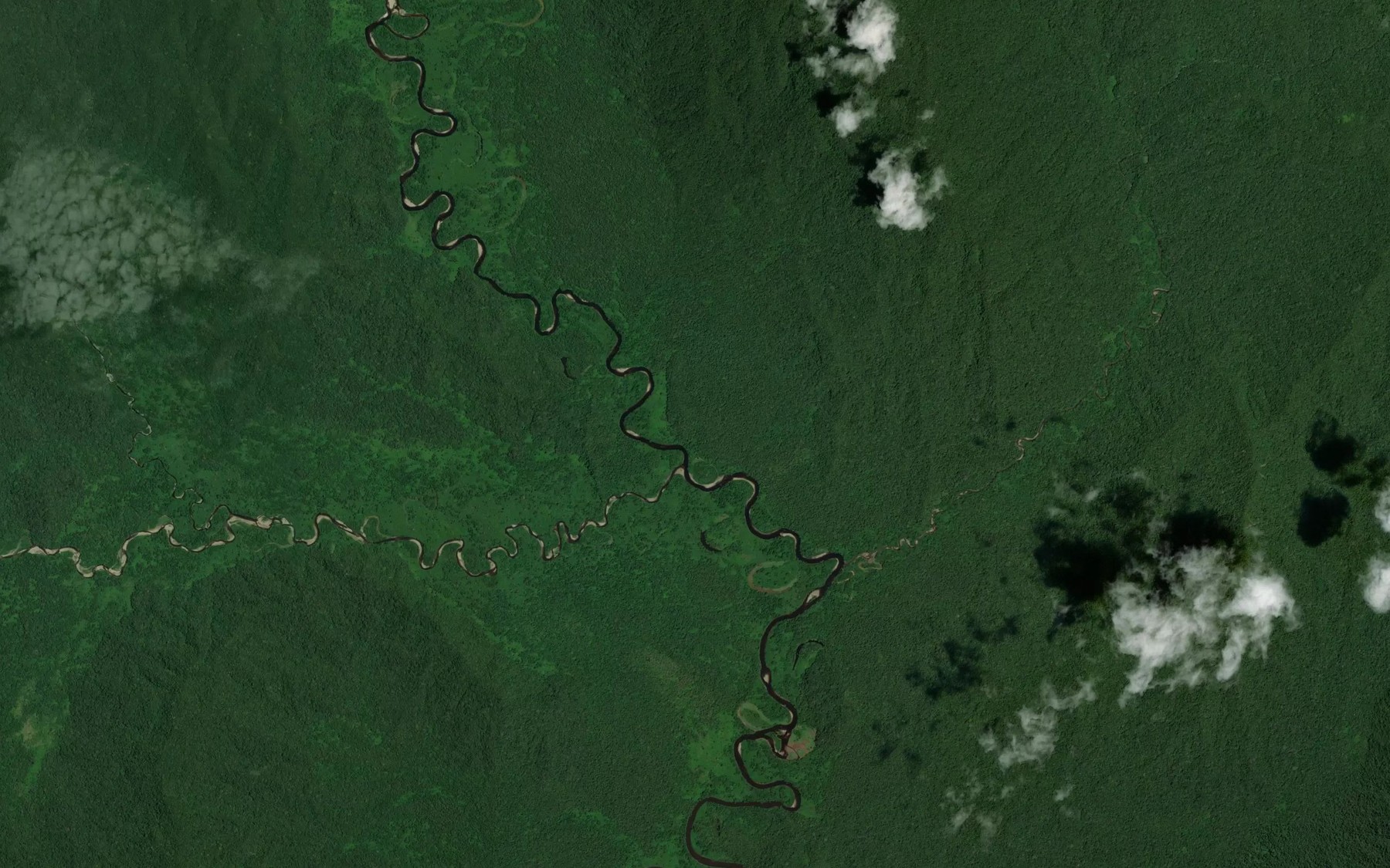 Satellite map of the Quebrada Capitan Ponce Antunez