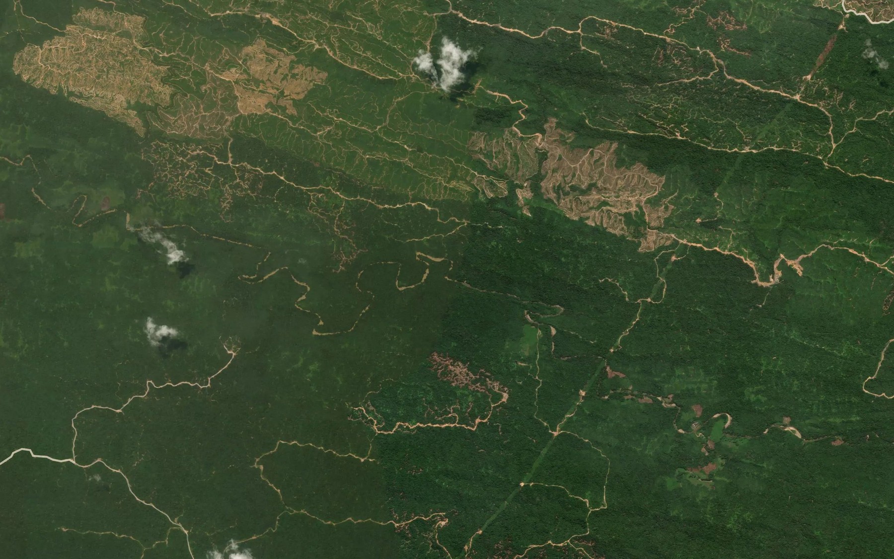 Satellite map of the Sungai Tusut
