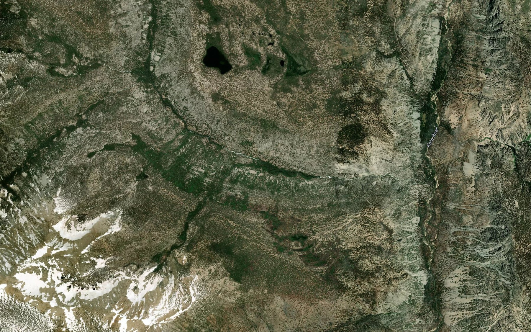 Satellite map of the Willow Creek