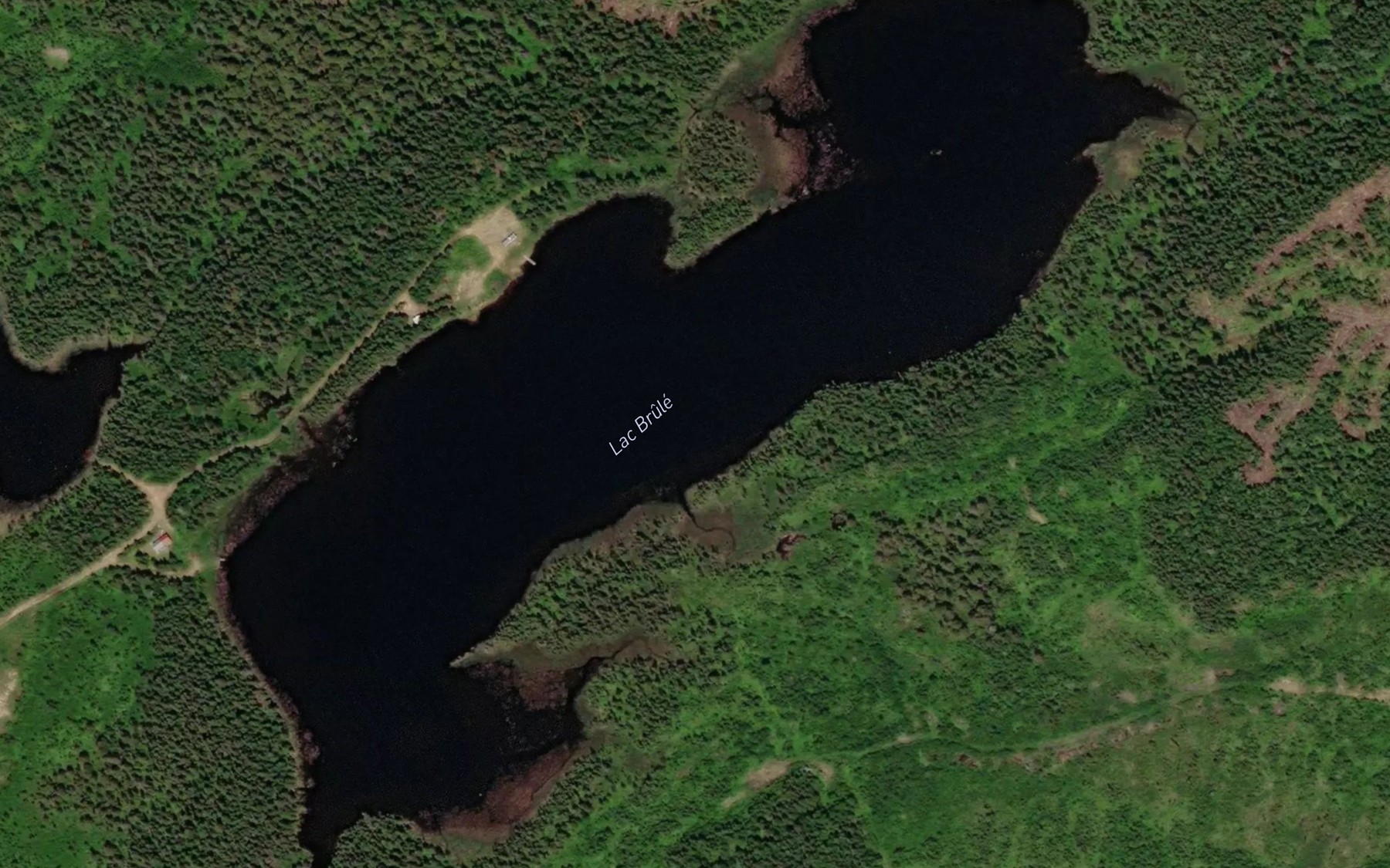 Satellite map of the Lac Brule
