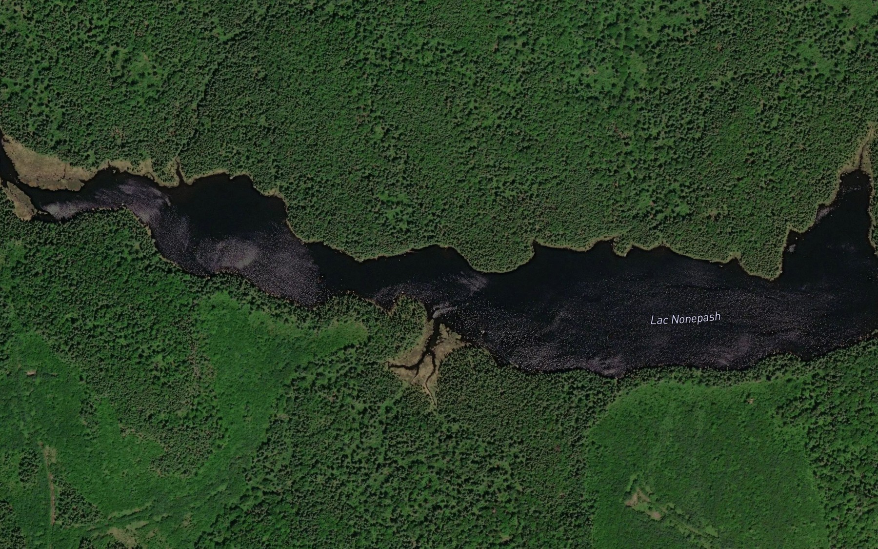 Satellite map of the Lac Nonepash