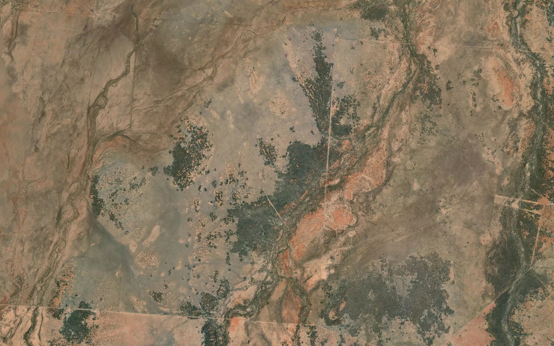 Satellite map of the George Creek