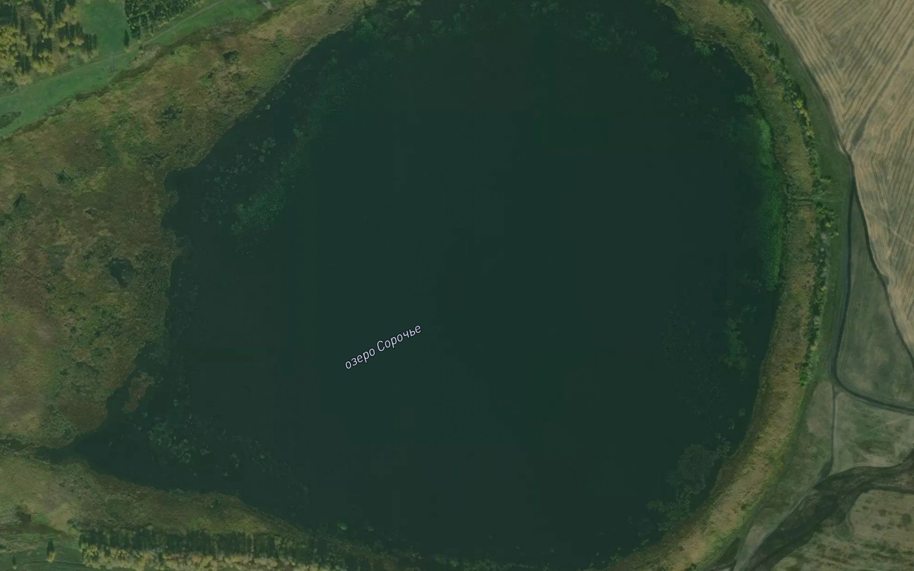 Satellite map of the Ozero Soroch'ye