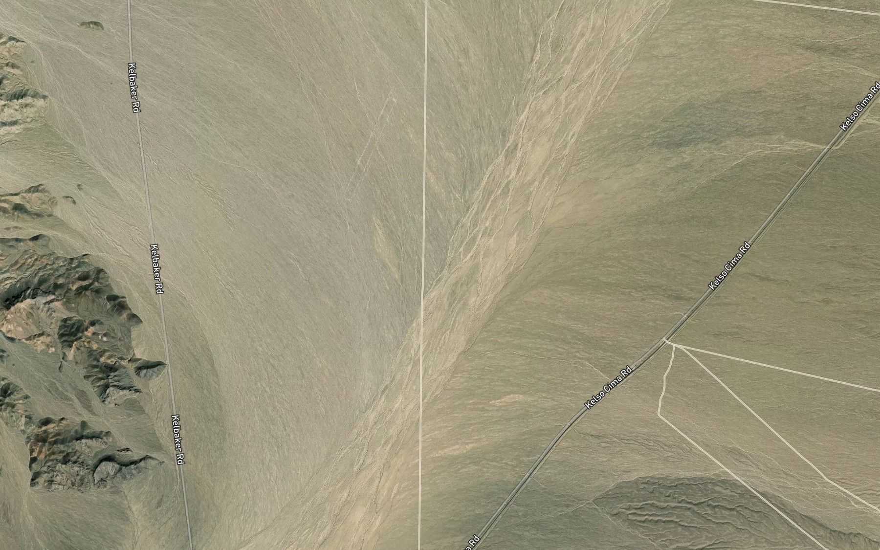Satellite map of the Cedar Wash