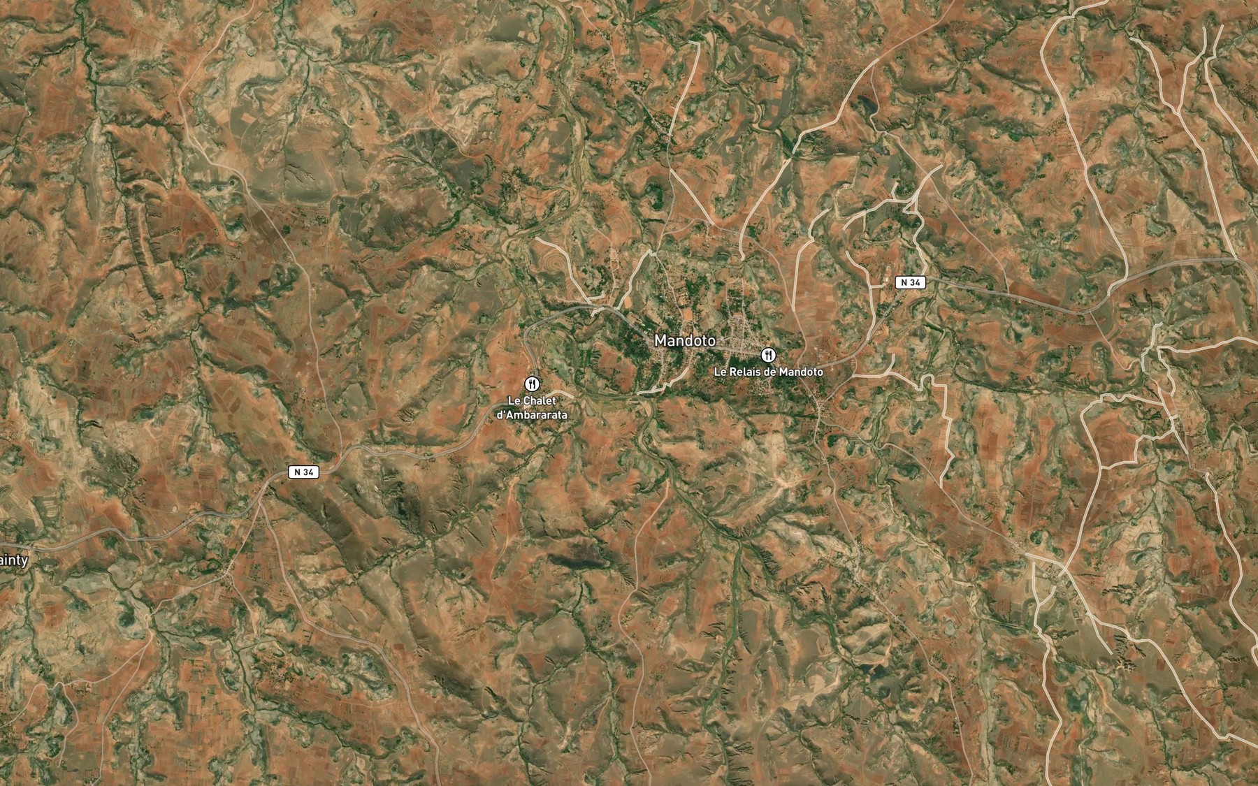 Satellite map of the Mandoto