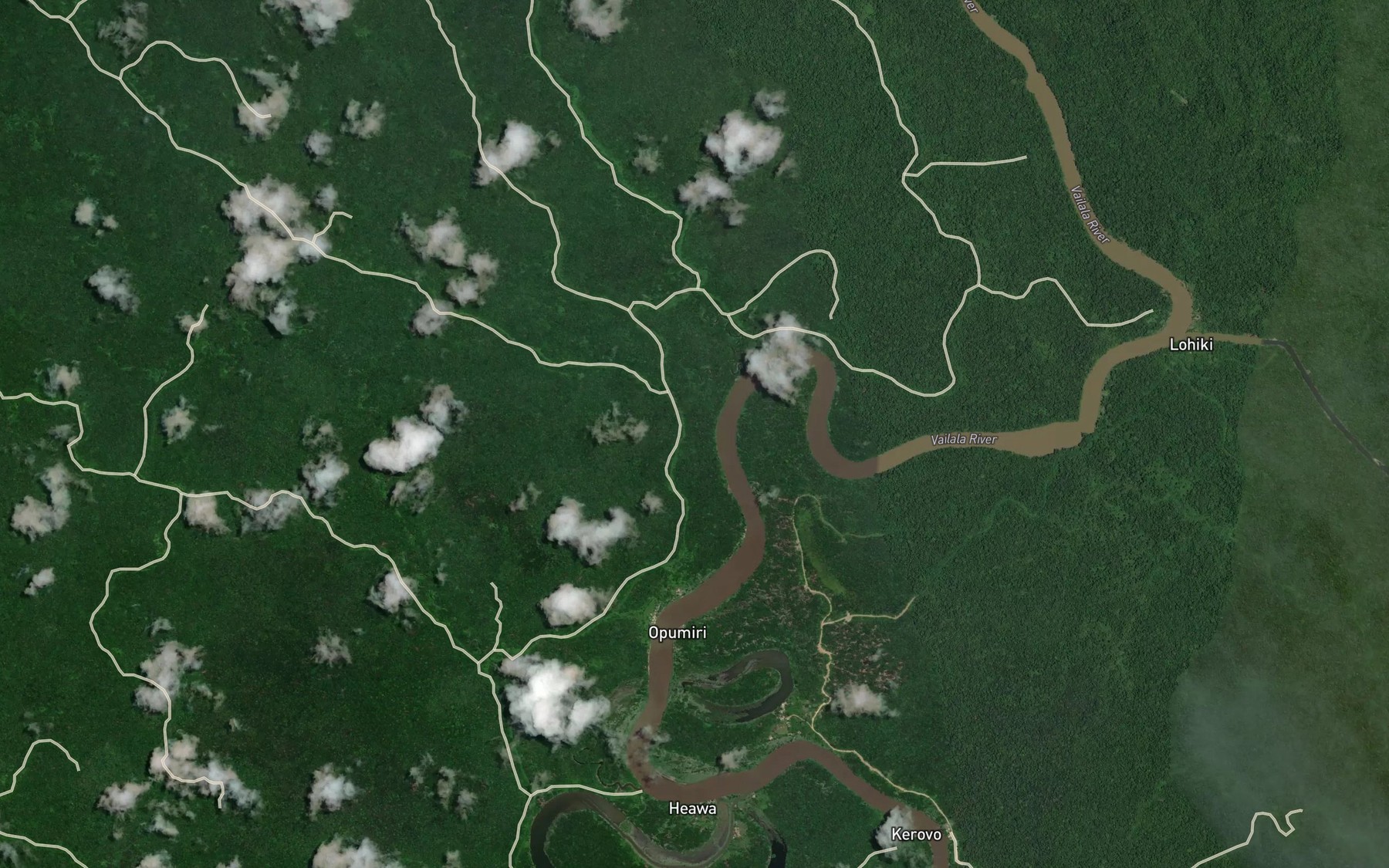 Satellite map of the Upoid Creek
