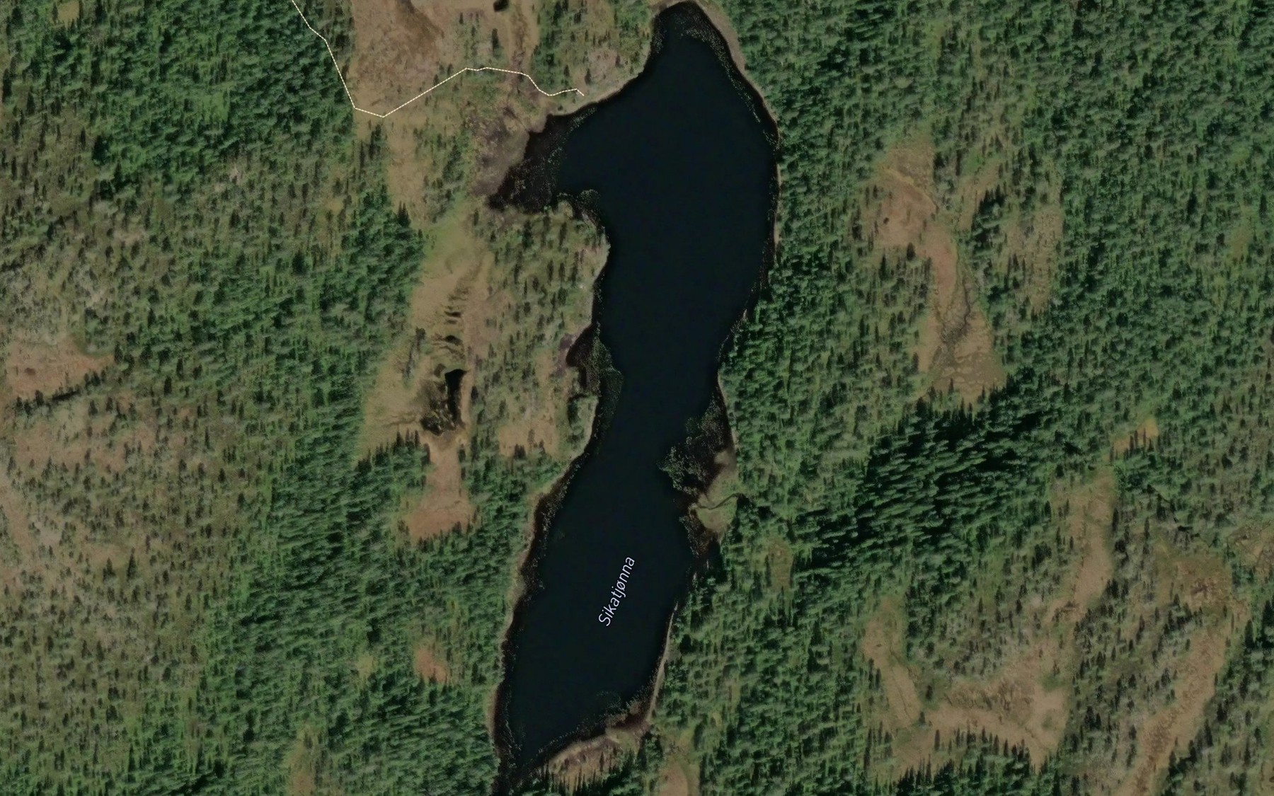 Satellite map of the Sikartjorna