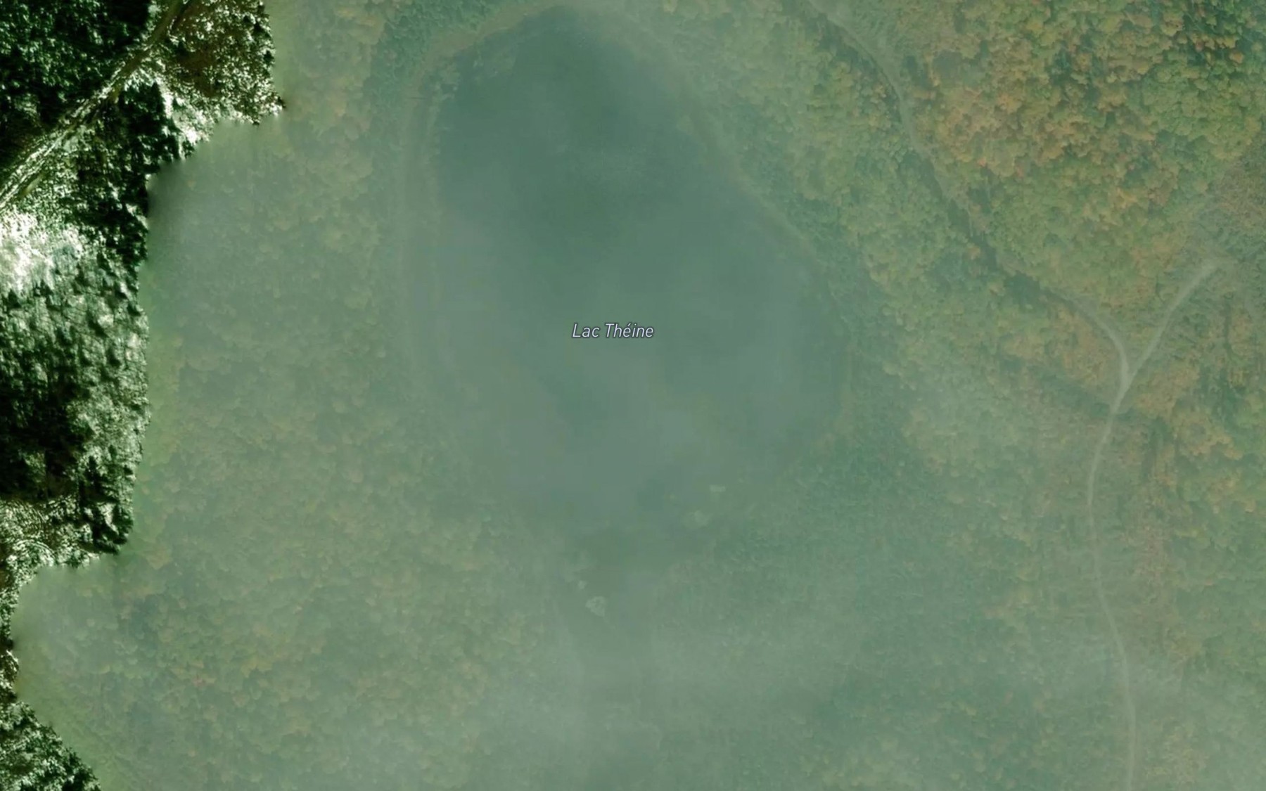 Satellite map of the Lac Theine