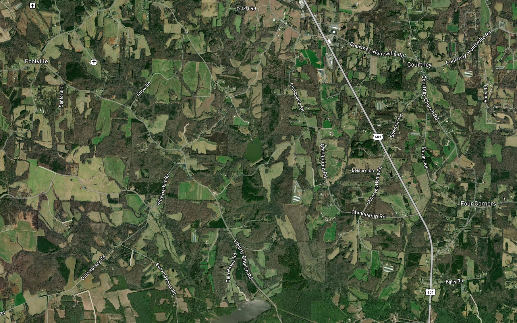 Satellite map of the Dutchman Creek W/S Number Two