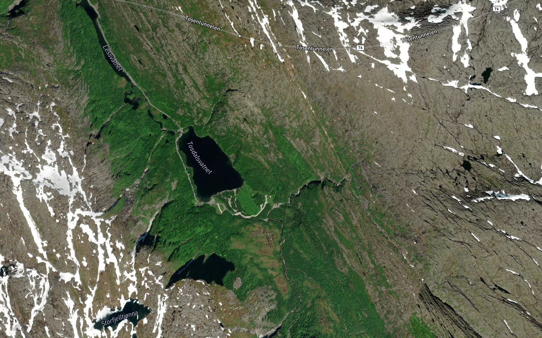 Satellite map of the Supervassbekken