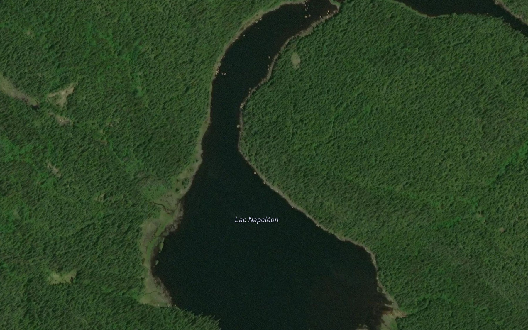Satellite map of the Lac Napoleon